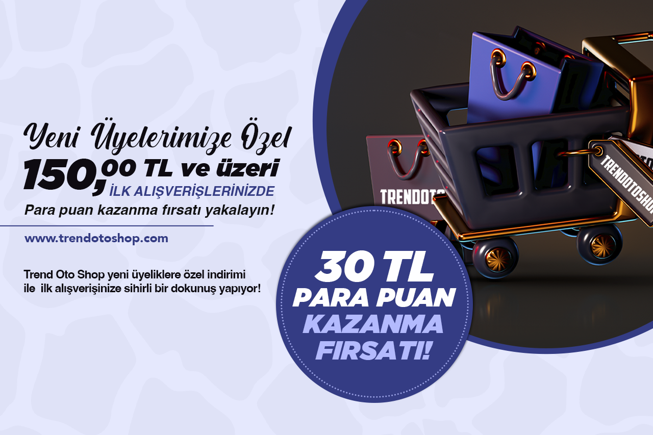 Yeni Üyelere Özel İlk Alışverişinizde 30 TL Para Puan