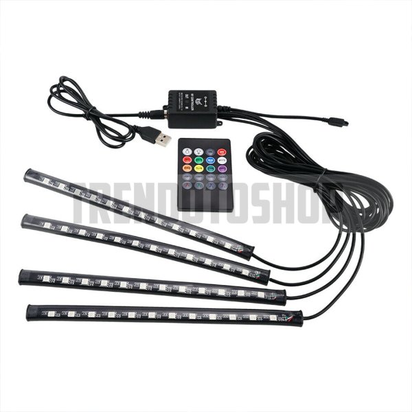 USB Girişli 12 LED Ayak Altı Rgb Sese Duyarlı