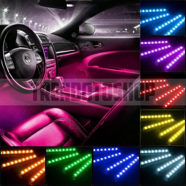 USB Girişli 12 LED Ayak Altı Rgb Sese Duyarlı