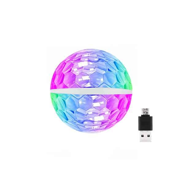 Sese Duyarlı Mini Disko Topu 360 Derece Micro Usb Android Uyumlu
