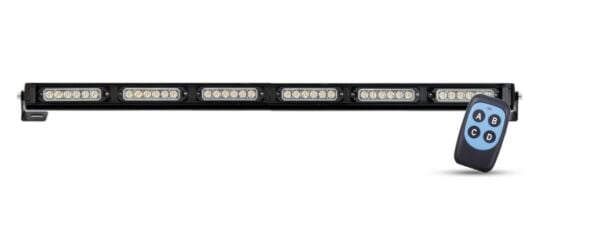 Led Bar Kumandalı 90 Cm Mercekli Turuncu Modlu Çakarlı 10 Modlu 12 - 24 Volt