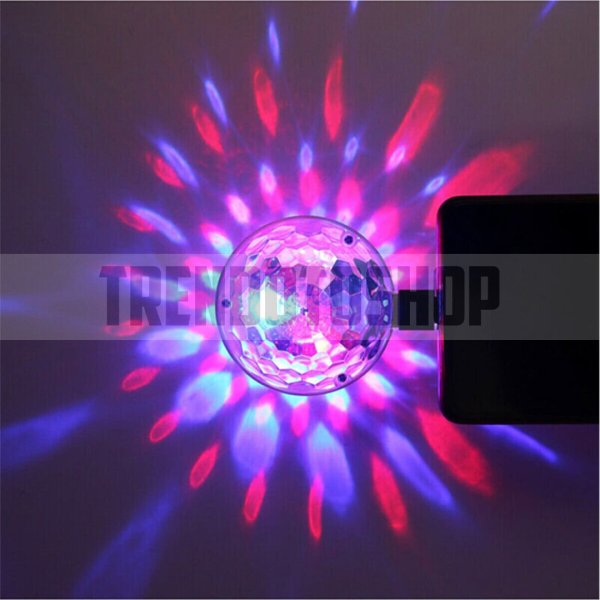 Sese Duyarlı Mini Disko Topu 360 Derece Lightning İOS Uyumlu