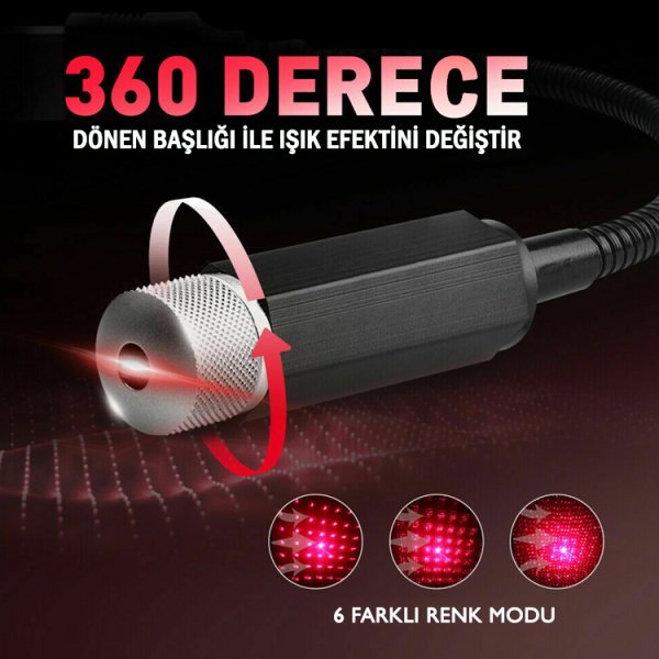 Kırmızı Gökyüzü Led Lazer
