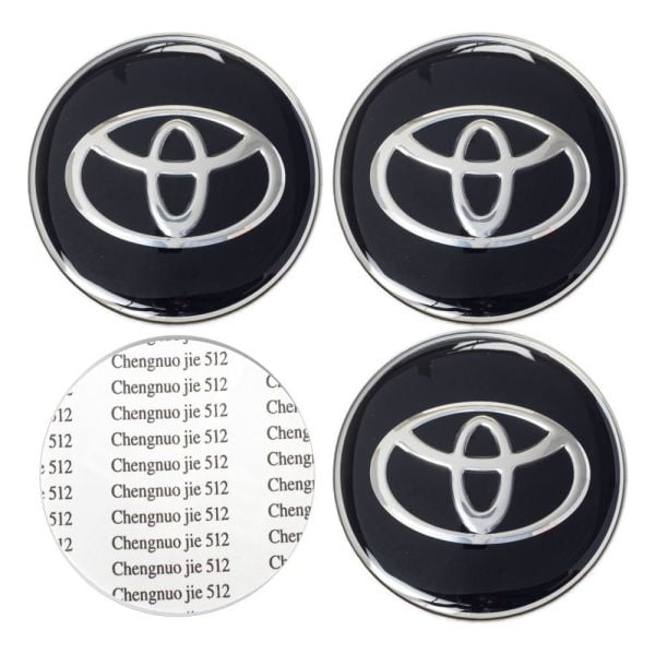 Toyota Jant Göbeği Göbek Arması Sticker 4'lü Set