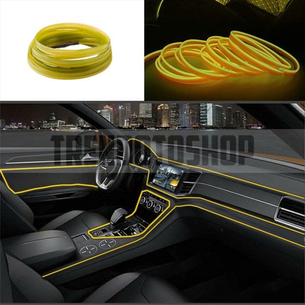 Sarı İp Neon Led Torpido Şeridi 5 METRE