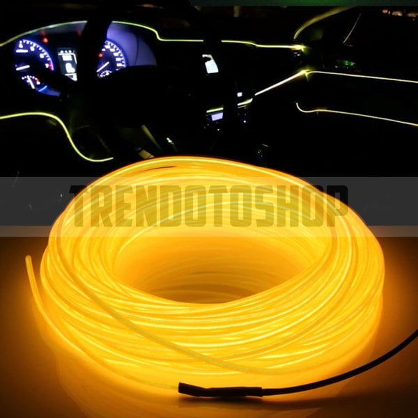 Sarı İp Neon Led Torpido Şeridi 5 METRE