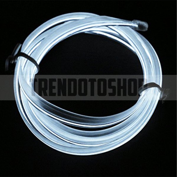 Beyaz İp Neon Led Torpido Şeridi 5 METRE