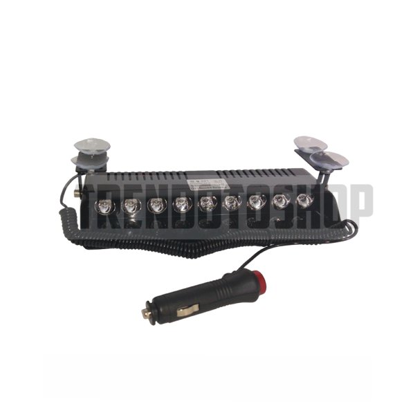 S9 Kırmızı Mavi Beyaz 14 Mod 9 Led Flaş Araç İç Dış Panel Çatı Ön Arka Cam Oto Çalışma Lambası Sis Farı Işık Çubuğu Spot Vantuzlu Çakmaklık Girişli Acil İkaz Sinyal Polis Çakar Gece Gündüz Çalışan Lamba
