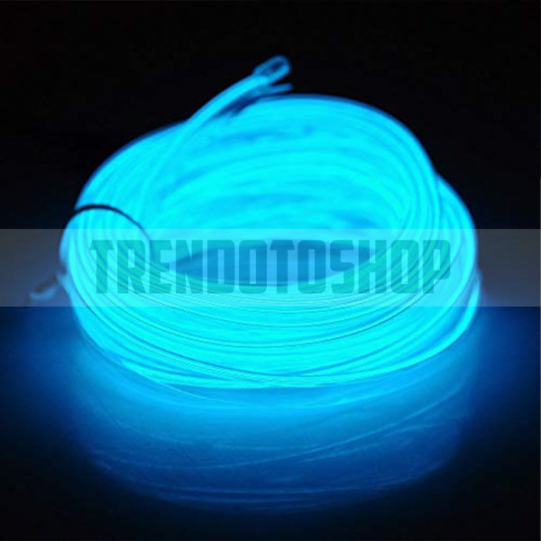 Buz Mavi İp Neon Led Torpido Şeridi 5 METRE
