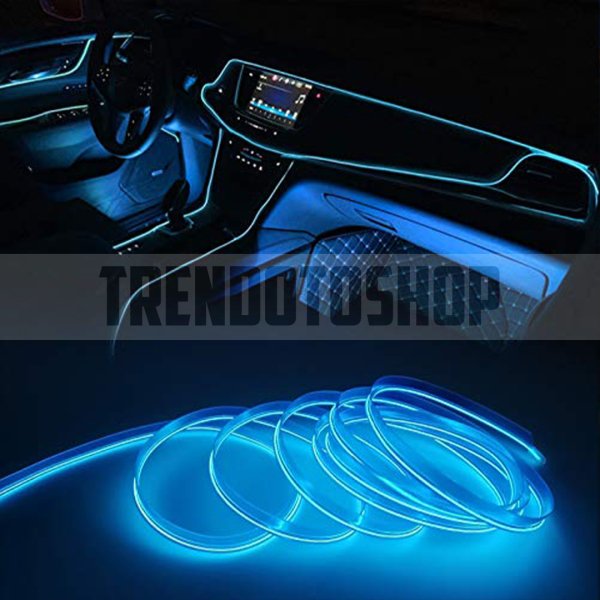Mavi İp Neon Led Torpido Şeridi 5 METRE