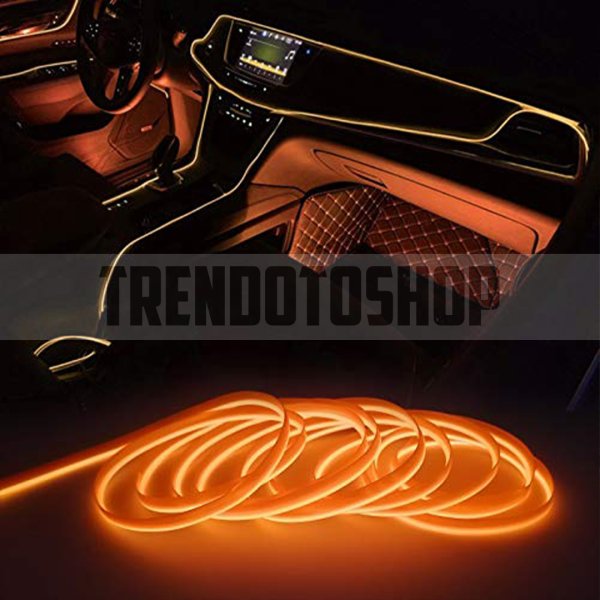 Turuncu İp Neon Led Torpido Şeridi 5 METRE