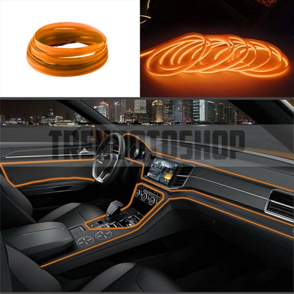 Turuncu İp Neon Led Torpido Şeridi 5 METRE
