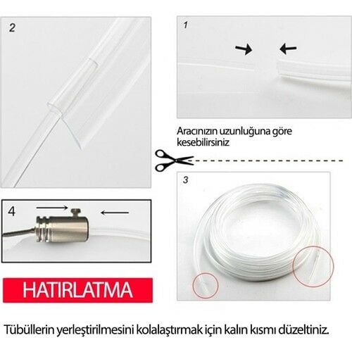 RGB İp Neon Led Şerit Çakmaklık Girişli ve Kumandalı