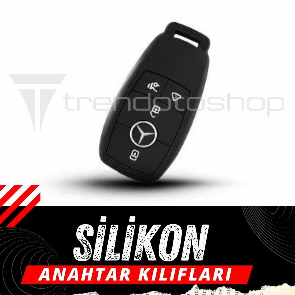 Mercedes Uyumlu Koku Yapmaz Darbe Çizilme Önleyici Silikon Anahtar Kılıfı