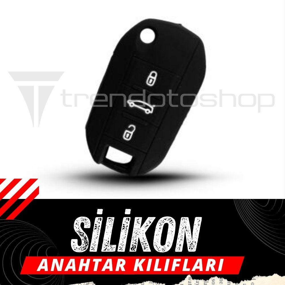 Citroen Uyumlu Koku Yapmaz Darbe Çizilme Önleyici Silikon Anahtar Kılıfı
