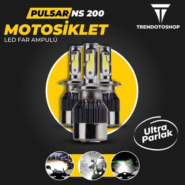 Bajaj Pulsar NS200 Led Motosiklet Far Ampulü BuzMavi