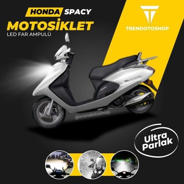 Honda Spacy Motosiklet Far Ampulü DeliMavi