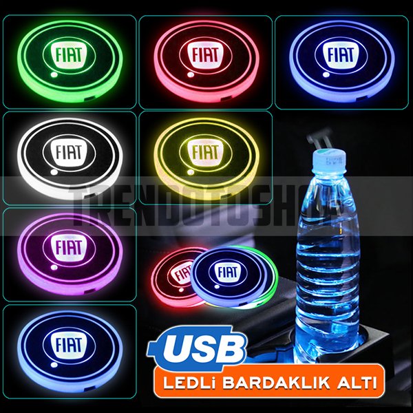 Fiat Uyumlu Led Bardak Altlığı