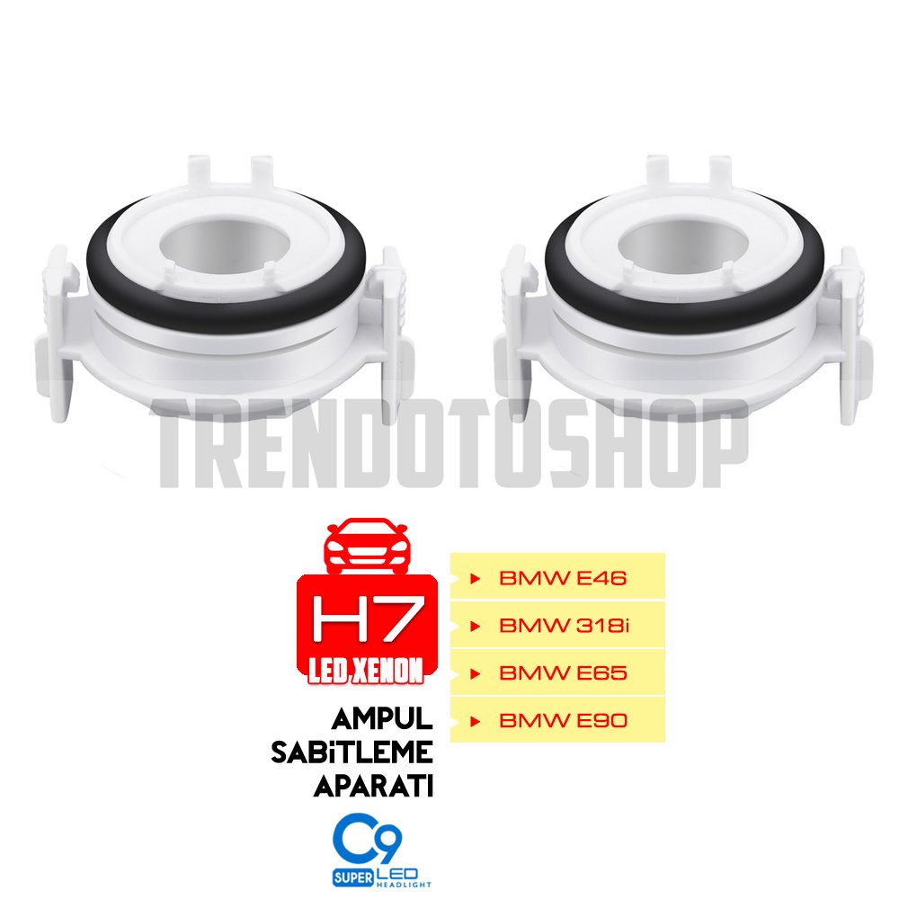 BMW E46 318i E65 E90 H7 Led Xenon Ampul Sabitleyici Aparat