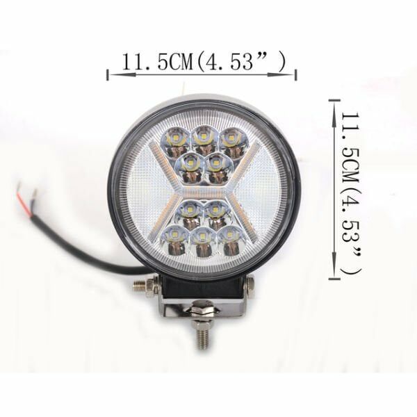 Ring X 39W Yuvarlak  Traktör Led Lamba, Sis Farı ve Çalışma Lambası