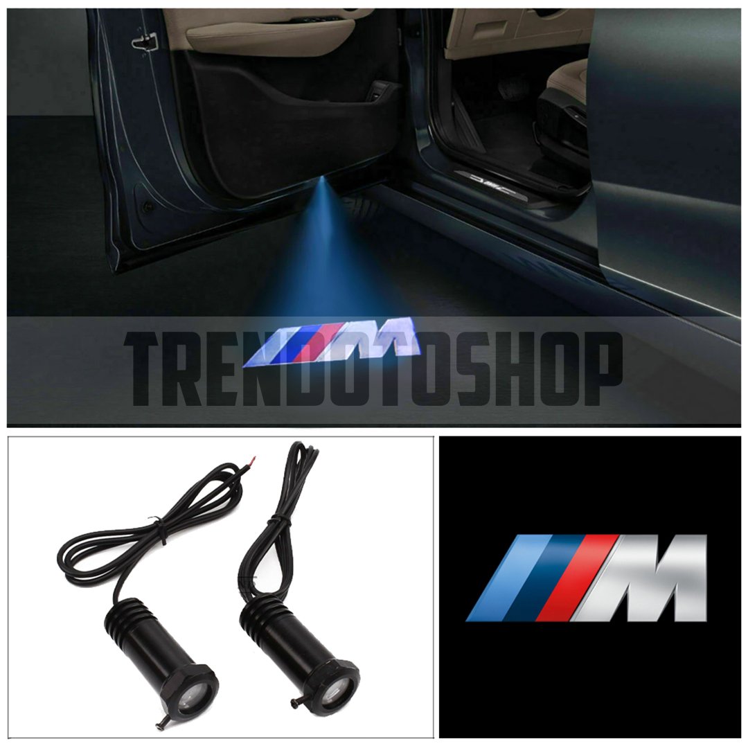 BMW M Uyumlu Delmeli 12 Volt Kapı Altı Led Logo