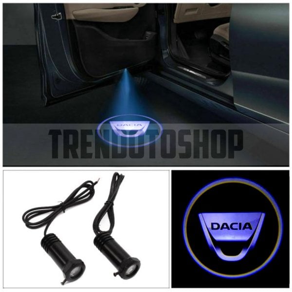 Dacia Uyumlu Delmeli 12 Volt Kapı Altı Led Logo