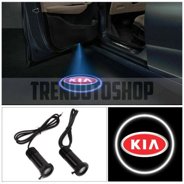 Kia Uyumlu Delmeli 12 Volt Kapı Altı Led Logo