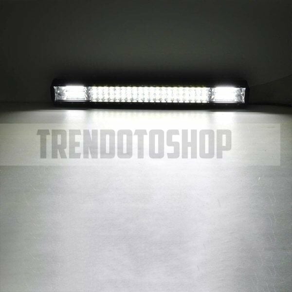 3 Sıra 405W Çift Modlu Beyaz Ve Turuncu Flaşlı 81Cm Traktör Led Lamba, Sis Farı ve Çalışma Lambası