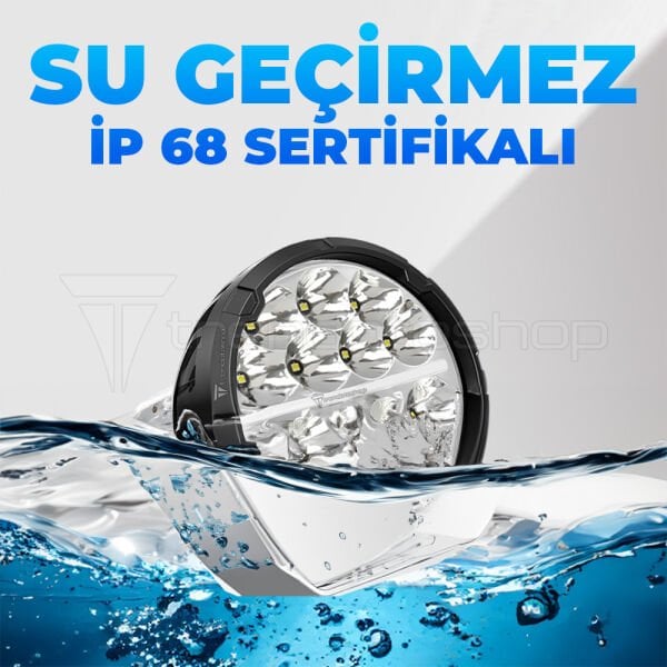 Ranger 6.5'' Angellı 60W 14 Led Turuncu Beyaz DRL Mercek Far