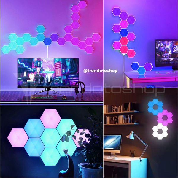 Akıllı RGB Kuantum Lamba APP Wifi Kontrollü USB’li Led Atmosfer Dekor Led Lamba