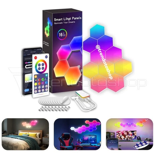 Akıllı RGB Kuantum Lamba APP Wifi Kontrollü USB’li Led Atmosfer Dekor Led Lamba