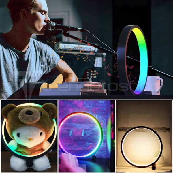 Akıllı RGB Masaüstü Ortam Işığı APP Kumanda Kontrollü Atmosfer Dekorasyon Işıklandırma