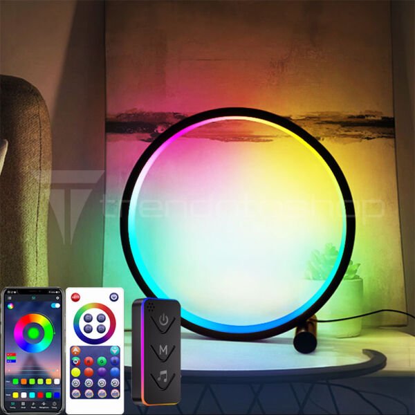 Akıllı RGB Masaüstü Ortam Işığı APP Kumanda Kontrollü Atmosfer Dekorasyon Işıklandırma