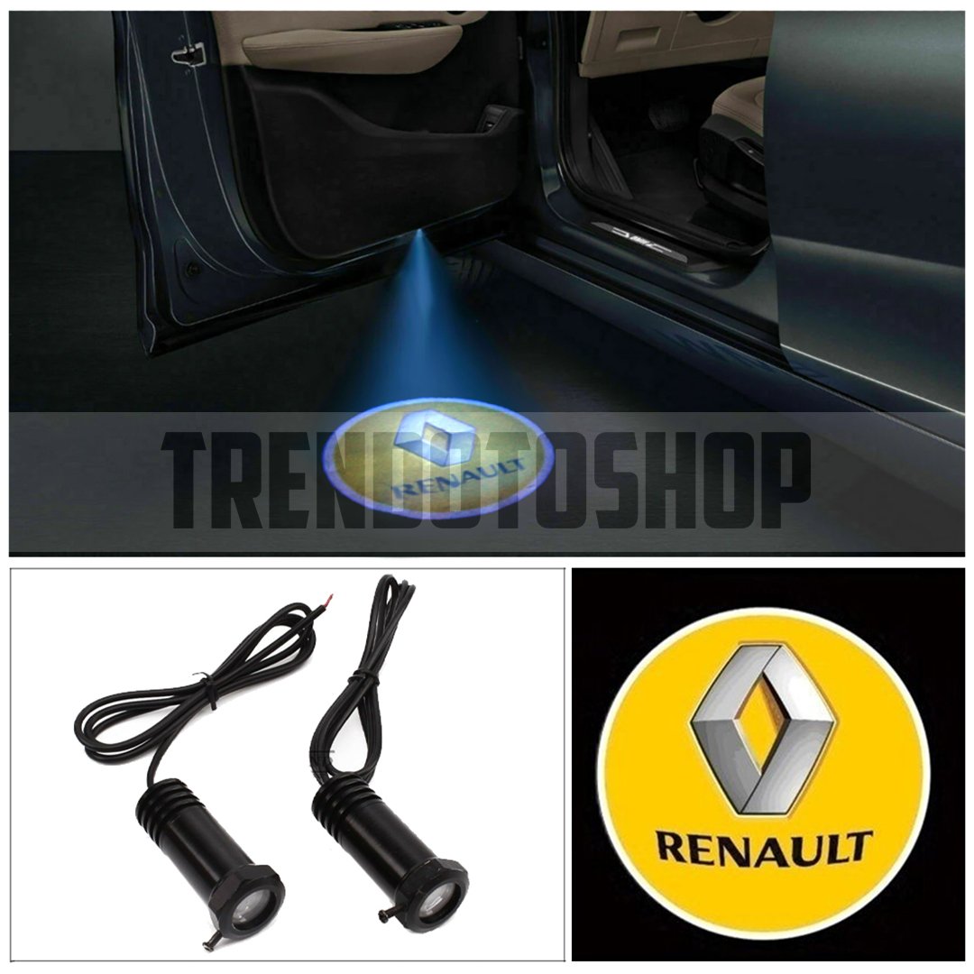 Renault Uyumlu Delmeli 12 Volt Kapı Altı Led Logo