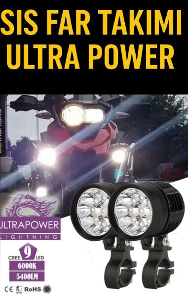 Ultra Power Lightning Usa Sis Farı 9 Led 2 adet