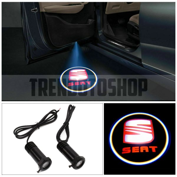 Seat Uyumlu Delmeli 12 Volt Kapı Altı Led Logo