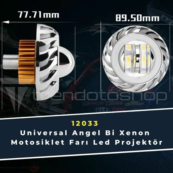 Universal Angel Bi Xenon Motosiklet Farı Led Projektör