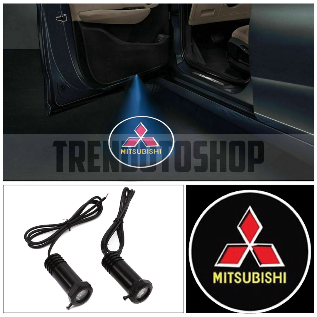 Mitsubishi Uyumlu Delmeli 12 Volt Kapı Altı Led Logo