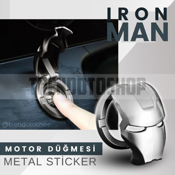 Iron-Man Metal Start Stop Tuşu Kapağı