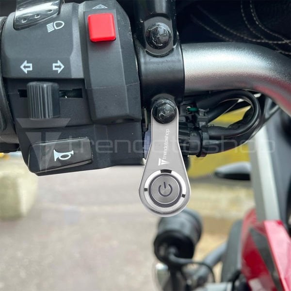 Universal Motosiklet Işıklı Açma Kapama Düğmesi Gidon Bağlantılı Akıllı Aç Kapa Tuşu