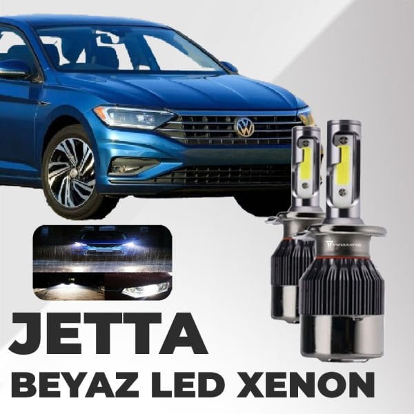Volkswagen Jetta 2006-2016 İle Uyumlu Beyaz Led Xenon Far Ampulü: Şimşek Etkili