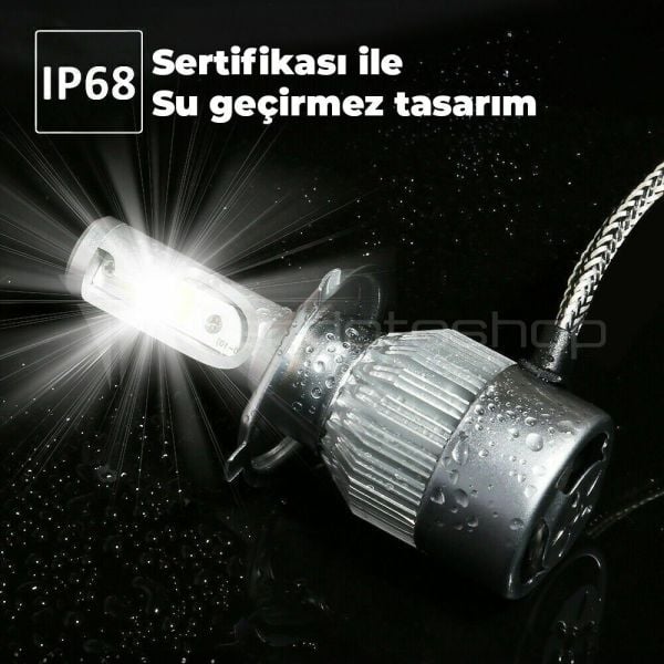 Dacia Duster 2010-2018 İle Uyumlu Uzun Led Xenon Far Ampulü: Şimşek Etkili
