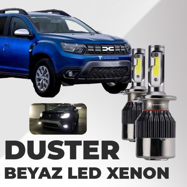 Dacia Duster 2010-2018 İle Uyumlu Uzun Led Xenon Far Ampulü: Şimşek Etkili
