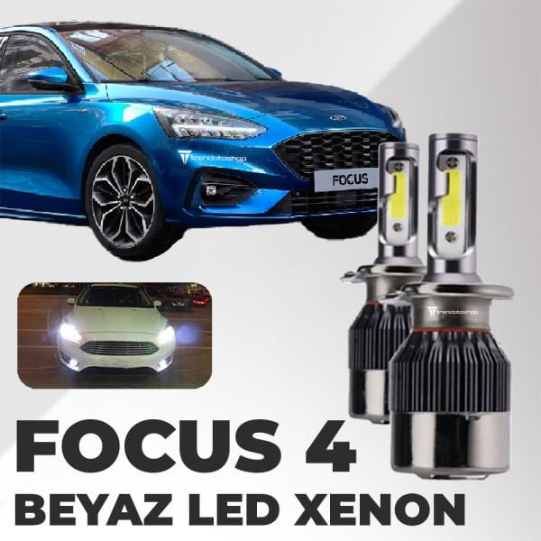 Ford Focus 4 2019 Sonrası İle Uyumlu Uzun Led Xenon Far Ampulü: Şimşek Etkili