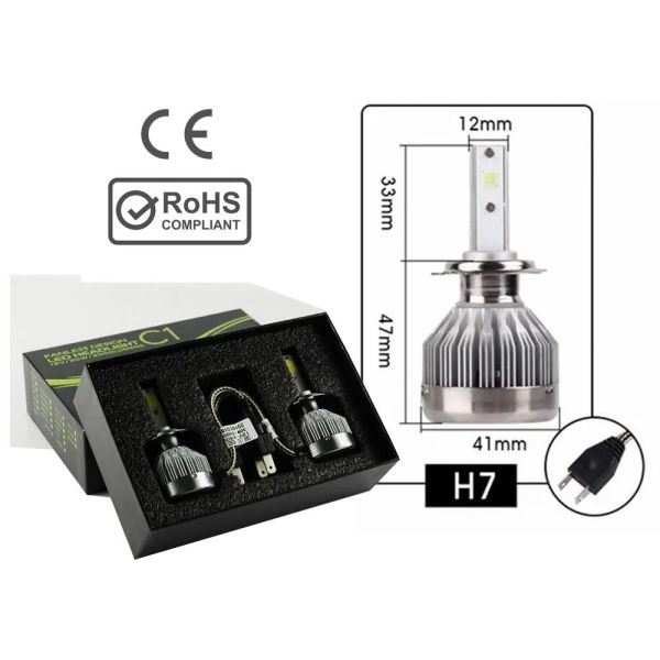 C1 Led Xenon Far Ampülü H4 Beyaz
