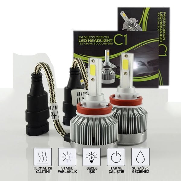 C1 H11 Led Xenon Far Ampülü Beyaz