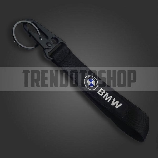 BMW Uyumlu Racing Stil Bez Şerit Siyah Anahtarlık