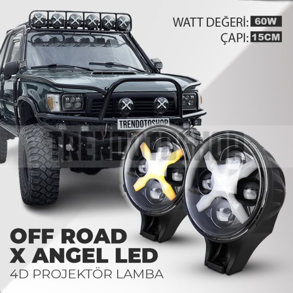 Off Road X Angel Led Projektör Lamba
