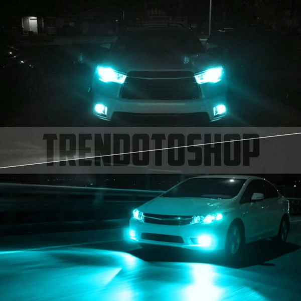 C6 H4 Led Xenon Far Ampulü Şimşek Etkili 5800LM Chip on Board 10000K  Buz Mavi