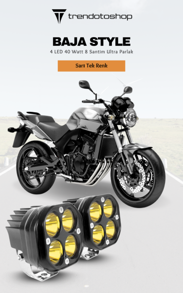 40w Baja Style 8 Cm Ultra Parlak Led Projektor Off Road 2 Adet